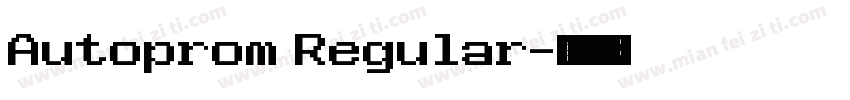 Autoprom Regular字体转换